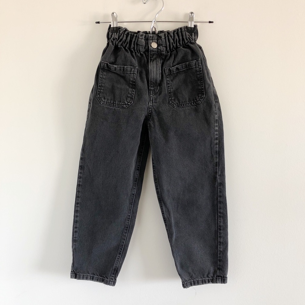 ZARA Paper Bag Waist Jeans 10 Kids